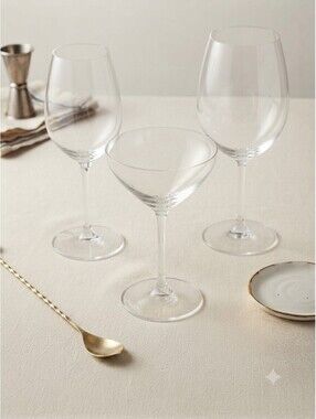 Riedel Stemware Set (3-Piece Assortment) - Wine Glasses, Coupe